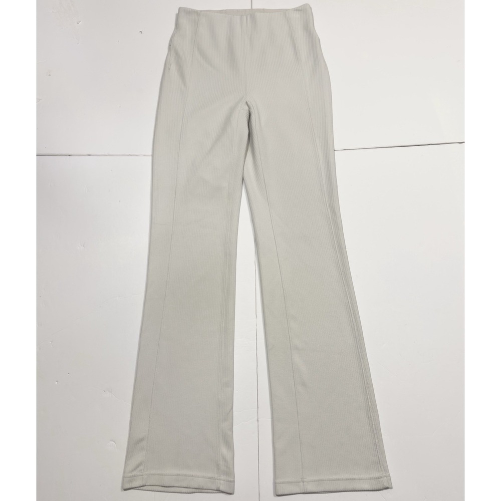 Lululemon Women's Ribbed Softstreme Flared Pant Stretch Size 4 Bone LW5GVK Yoga - Picture 5 of 14